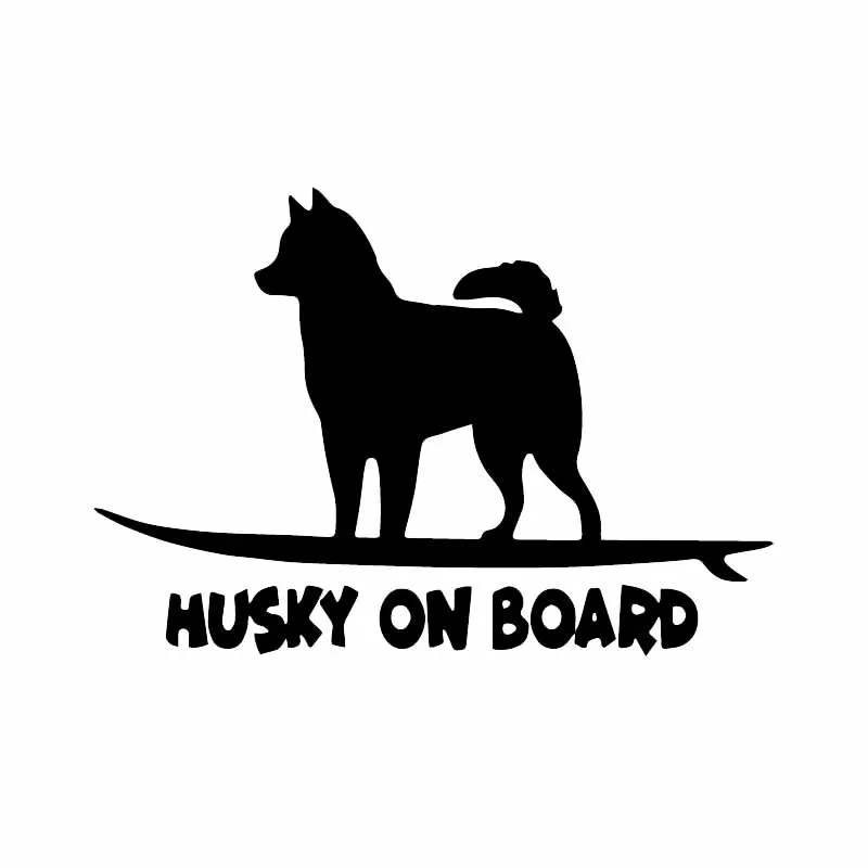 Car Accessories Nz - OFK komik çıkartması PVC Husky gemide