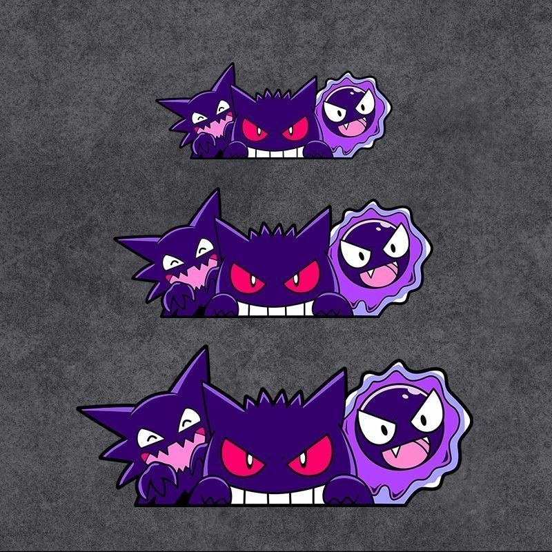 Car Accessories Nz - Sevimli Pokemon Gengar Anime Araba Çıkartmaları
