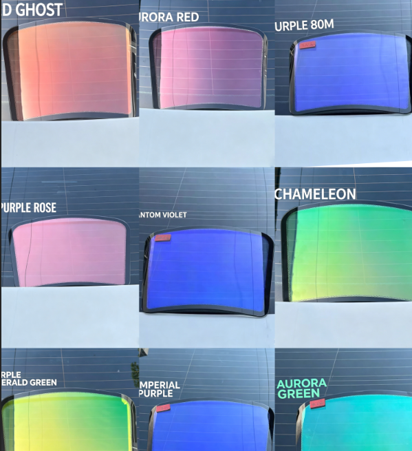 Tinted Window Film - Hayalet Gül, Mavi Büyücü, Sıvı İmparatorluk