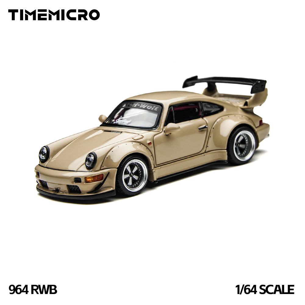 Car Accessories Toy - TimeMicro1:64 RWB 964 Bej Hediye Kutusu