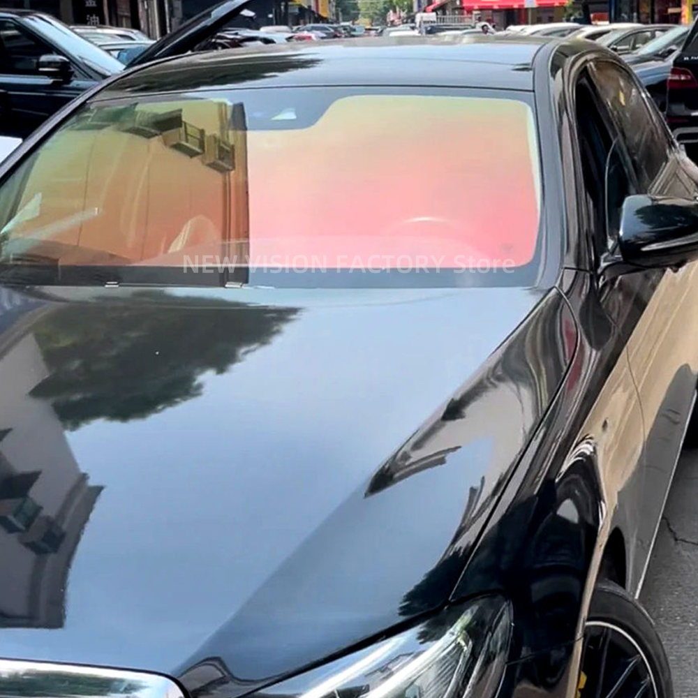 Tinted Window Film - 1mX3m %70 VLT Aurora Kırmızı Yeşil