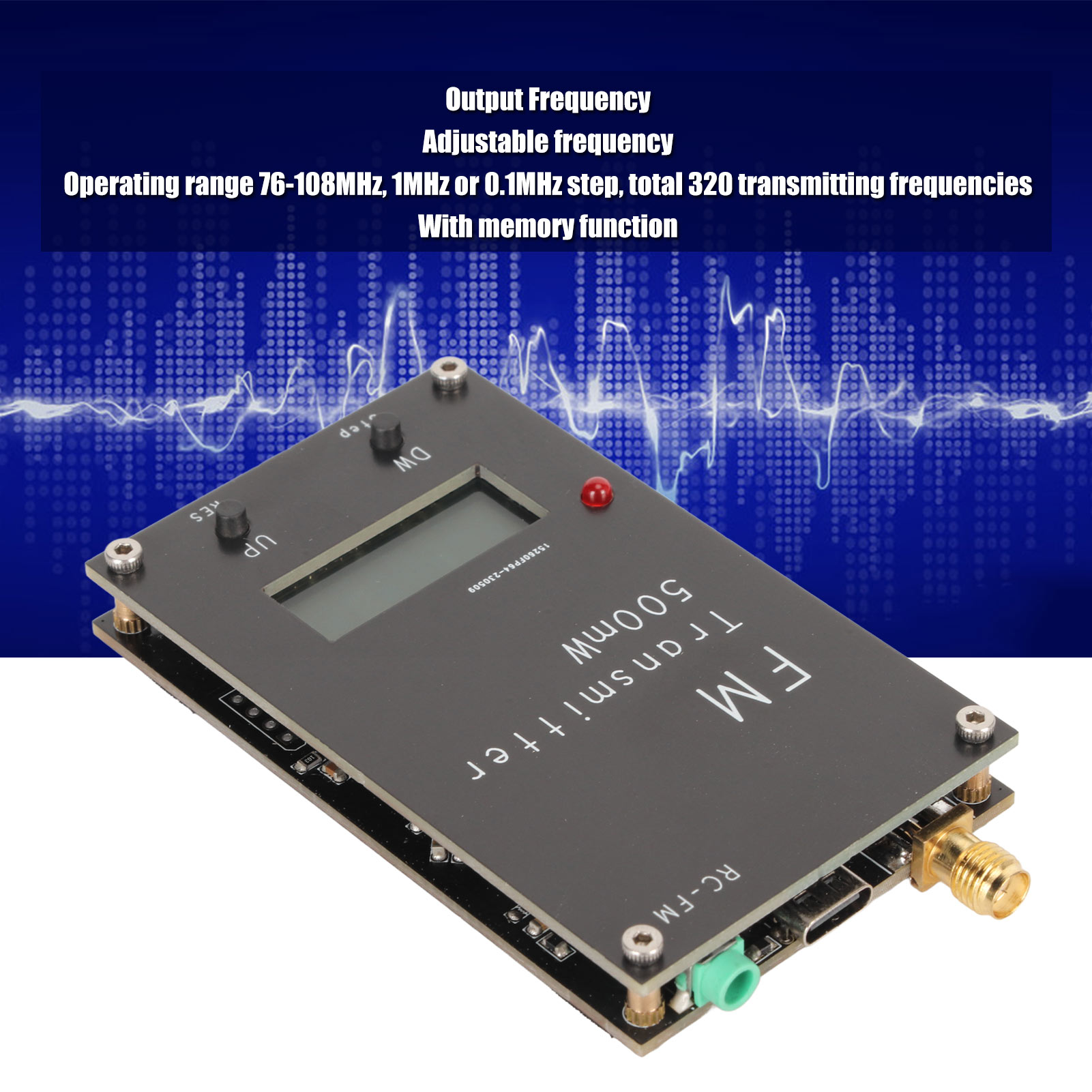 LCD Ekranlı 500mW FM Verici 20 - Fm Transmitter incelemesi ve fiyatı