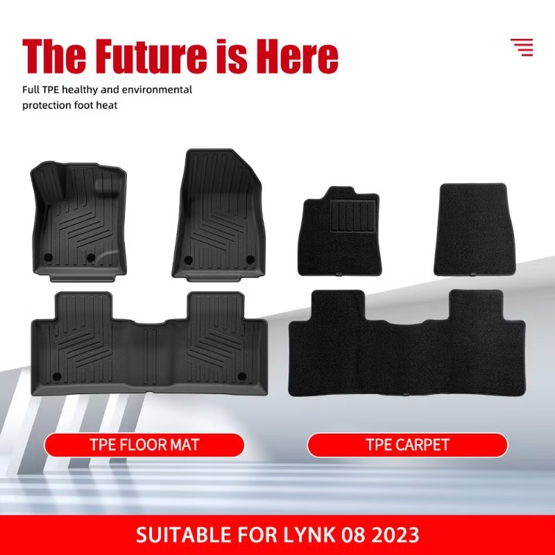 Lynk 08 2023 için Arka Bagaj P - Car Floor Mat Rubber incelemesi ve fiyatı